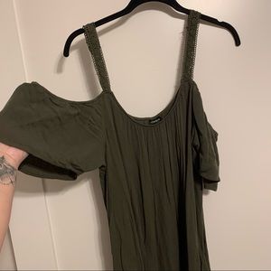 Olive cold shoulder TORRID top